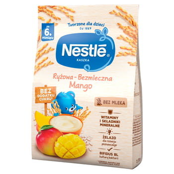 Nestlé Kaszka Ryżowa Bezmleczna Mango Dla Niemowląt Po 6. Miesiącu 170 G Nestle