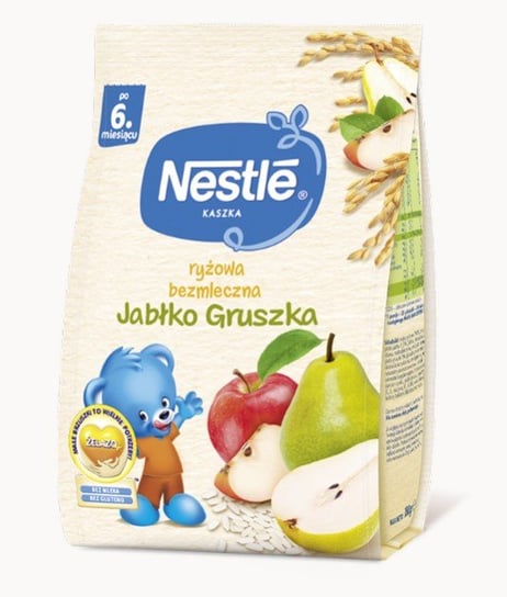 Nestle, Kaszka ryżowa jabłko gruszka dla niemowląt po 6 miesiącu, 180 g Nestle
