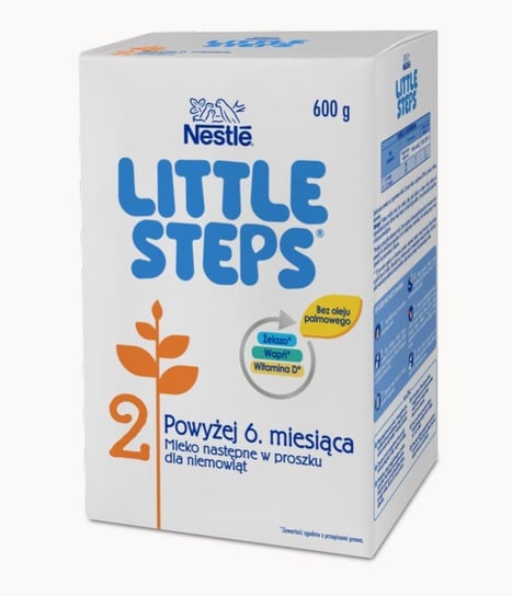 Nestle, Little Steps 2, Mleko następne dla niemowląt po 6 miesiącu, 600 g Little Steps