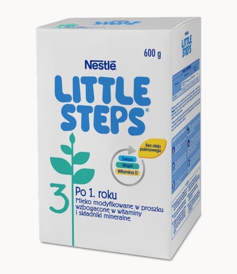 Nestle, Little Steps 3, Mleko modyfikowane Junior dla dzieci po 1. roku, 600 g Little Steps