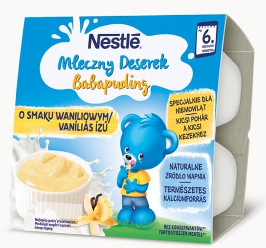 Nestle, Mleczny deserek o smaku waniliowym dla niemowląt po 6 miesiącu, 400 g Nestle