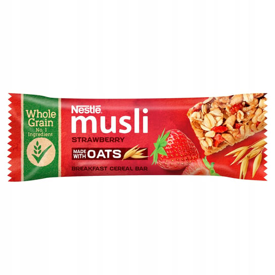 Nestle Musli Batonik zbożowy z truskawkami 35 g Inna marka