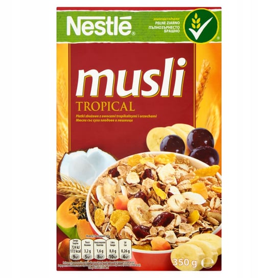 Nestle Musli Tropical Płatki owoce i orzechy 350 g Inna marka
