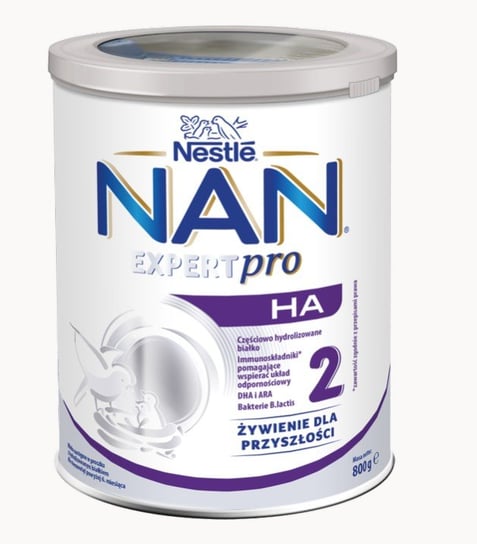 Nestle, Nan Expert Pro HA 2, Mleko następne dla niemowląt po 6 miesiącu, 800 g NAN
