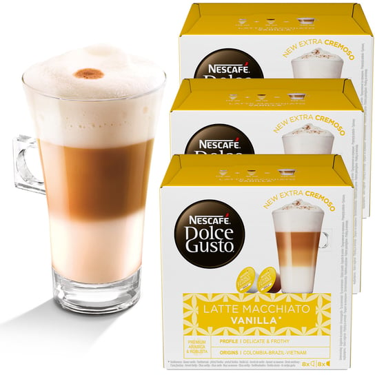 Nestle NESCAFÉ DOLCE GUSTO Latte Macchiato Vanilla 3 pack 3x16 kapsułek Nescafe Dolce Gusto