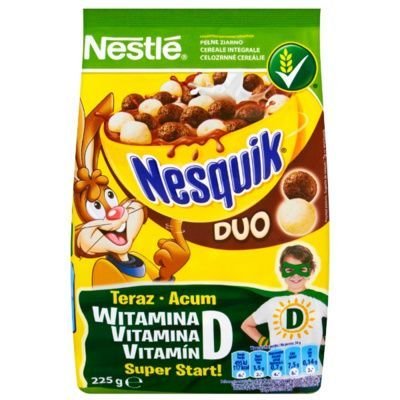 Nestle, Nesquik Duo, Płatki śniadaniowe, 225 g Nestle