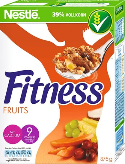 Nestlé, płatki śniadaniowe Fitness Fruit, 375 g Nestle