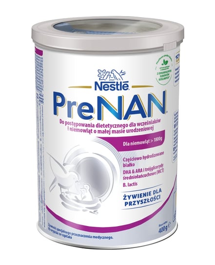 Nestle PreNan dla wcześniaków oraz niemowląt o małej masie urodzeniowej, proszek, 400 g Nestle