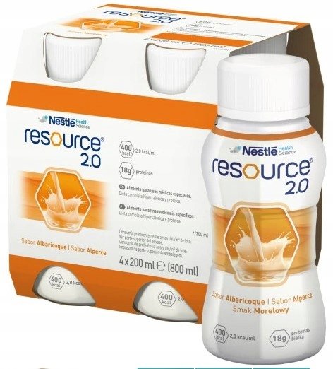 Nestle Resource 2.0 Morelowy 4 X 200 Ml Nestle