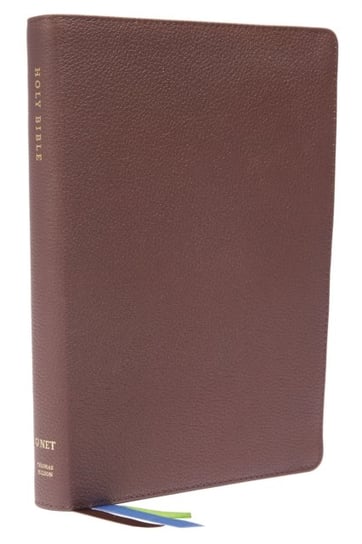 NET Bible, Thinline Large Print, Genuine Leather, Brown, Comfort Print: Holy Bible Nelson Thomas