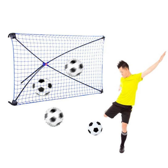 Net Playz, Bramka do piłki nożnej z siatką do odbijania, 92x153x124 cm Net Playz