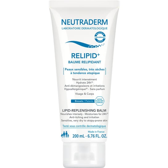 Neutraderm, Relipid+, Balsam odbudowujący warstwę lipidową, 200 ml Neutraderm