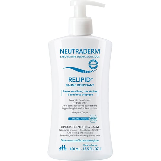 Neutraderm, Relipid+, Balsam odbudowujący warstwę lipidową, 400 ml Neutraderm