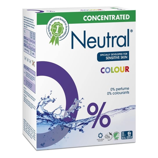 Neutral, Proszek do prania kolorów, Hipoalergiczny, 1,3 kg Unilever