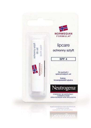 Neutrogena Formuła Norweska, ochronny sztyft do ust SPF 4, 4,8 g Neutrogena