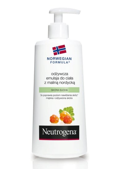 Neutrogena Formuła Norweska, odżywcza emulsja do ciała z maliną nordycką, 250 ml Neutrogena