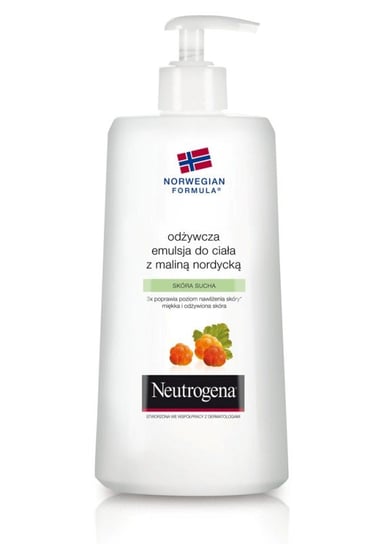 Neutrogena Formuła Norweska, odżywcza emulsja do ciała z maliną nordycką, 400 ml Neutrogena