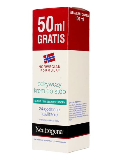 Neutrogena Formuła Norweska, odżywczy krem do stóp, 100 ml Neutrogena