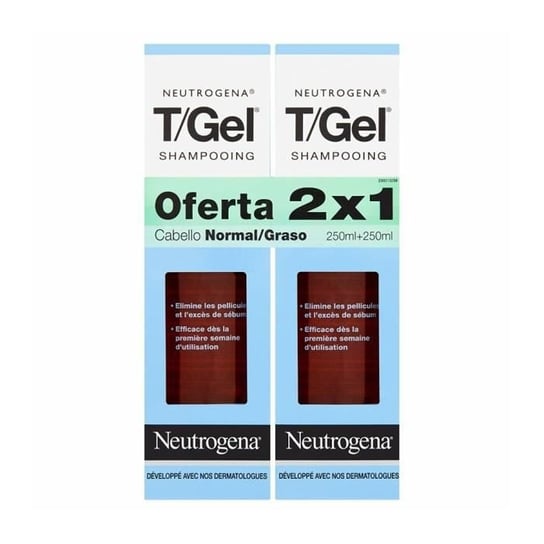 NEUTROGENA - Neutrogena T/Żelowy Szampon Do Włosów Tłustych I Normalnych 2x250ml Inny producent