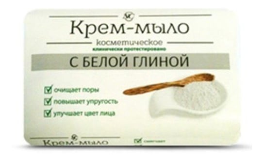 Nevska Kosmetika, mydło w kostce z białą glinką, 90 g Nevska Kosmetika