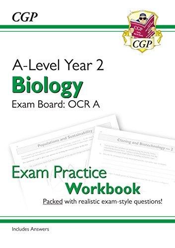 New A-Level Biology for 2018: OCR A Year 2 Exam Practice Workbook - includes Answers Cgp Books