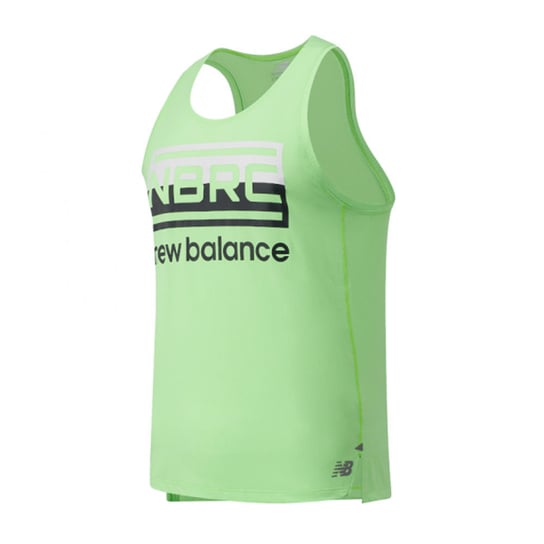 New Balance, Koszulka męska, Singlet Printed Impact Run Singlet M (MT01233EGL), zielony, rozmiar XL New Balance