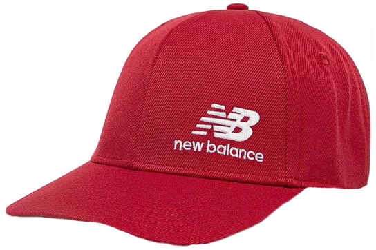 New Balance STK Snapback Cap MH934317RDP, Męskie, czapka z daszkiem, Czerwony New Balance