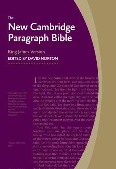 New Cambridge Paragraph Bible KJ590:T Cambridge University Press