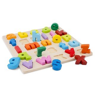 New Classic Toys- Drewniane Puzzle Alfabet Abc New Classic Toys