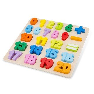 New Classic Toys- Drewniane Puzzle Liczby New Classic Toys