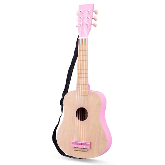 New Classic Toys Gitara de Luxe naturalna/różowa New Classic Toys