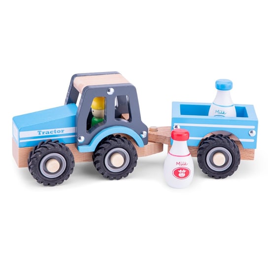 New Classic Toys Traktor z przyczepą - butelki z mlekiem New Classic Toys
