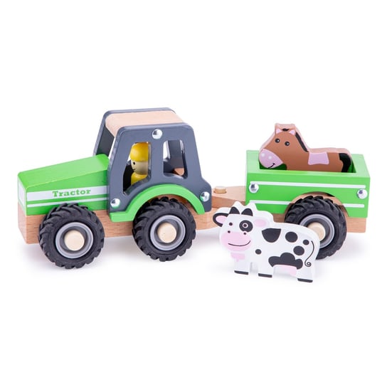 New Classic Toys Traktor z przyczepą - zwierzęta New Classic Toys
