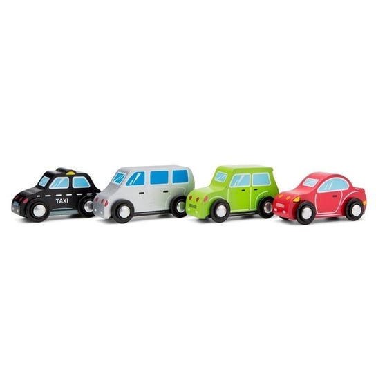 New Classic Toys, zestaw drewnianych pojazdów New Classic Toys