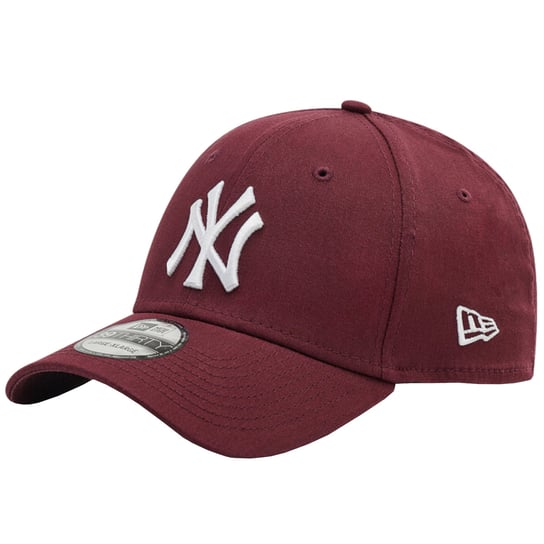 New Era 39THIRTY League Essential New York Yankees MLB Cap 12523891, Mężczyzna, Czapka z daszkiem, Bordowy New Era