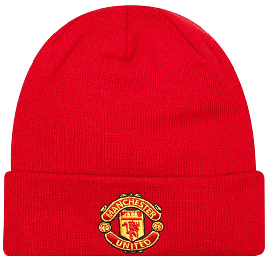 New Era Core Cuff Beanie Manchester United Fc Hat 11213213, Mężczyzna, Czapka, Czerwony New Era