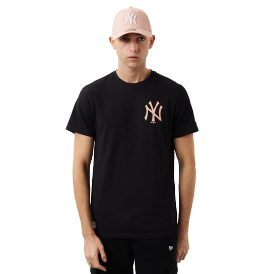New Era MLB New York Yankees Tee 60284767, Mężczyzna, T-shirt kompresyjny, Czarny New Era