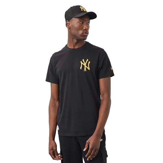 New Era MLB New York Yankees Tee 60284771, Mężczyzna, T-shirt kompresyjny, Czarny New Era