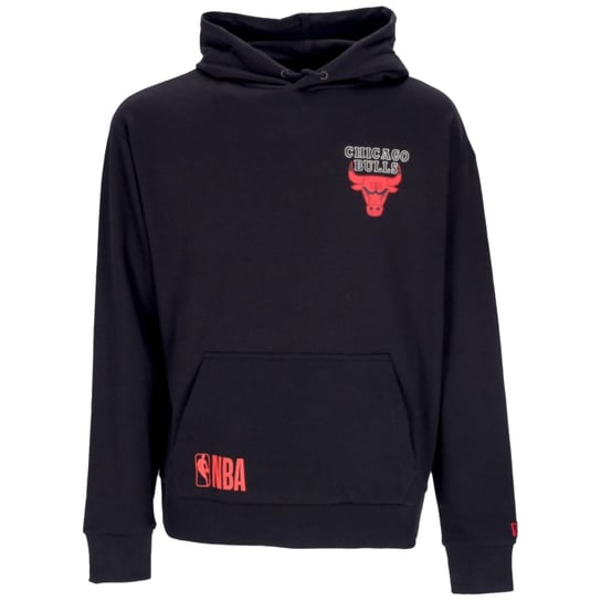 New Era NBA Chicago Bulls Team Logo Hoodie 60284623, Mężczyzna, Bluza sportowa, Czarny New Era