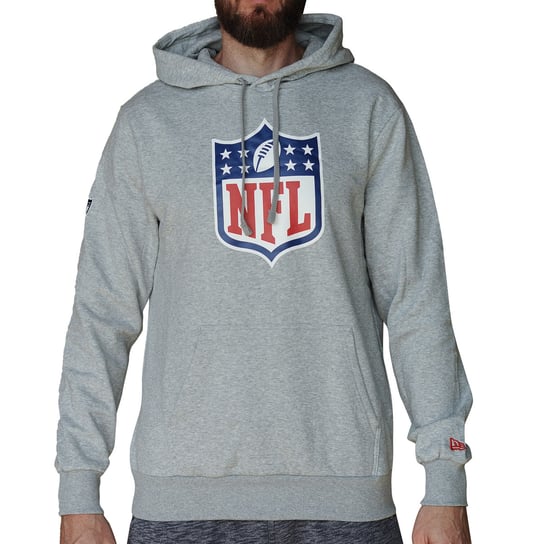 New Era NFL Generic Logo Hoodie 60416768, Mężczyzna, Bluza, Szary New Era