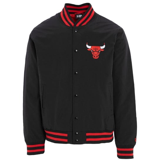 New Era Team Logo Bomber Chicago Bulls Jacket 60284773, Mężczyzna, Kurtka, Czarny New Era
