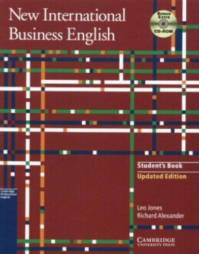 New International Business English Jones Leo