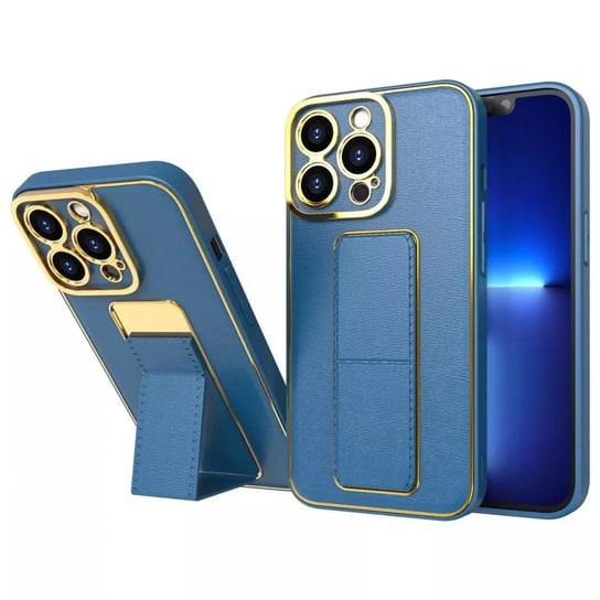 New Kickstand Case etui do iPhone 13 Pro Max z podstawką niebieski 4kom.pl