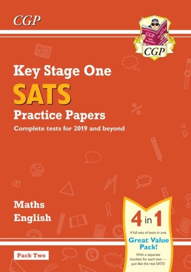 New KS1 Maths and English SATS Practice Papers Pack (for the tests in 2019) - Pack 2 Cgp Books