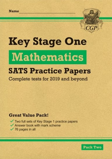 New KS1 Maths SATS Practice Papers: Pack 2 (for the tests in 2019) Cgp Books