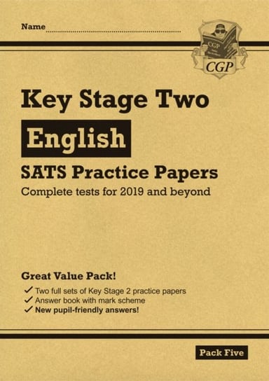 New KS2 English SATS Practice Papers: Pack 5 (for the tests in 2019) Cgp Books
