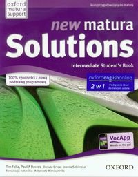 New Matura Solutions Intermediate. Student's Book + broszura + online. Zakres podstawowy i rozszerzony. Szkoła ponadgimnazjalna Opracowanie zbiorowe