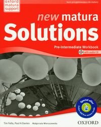 New Matura Solutions Pre-Intermediate Workbook + CD Falla Tim, Davies Paul, Wieruszewska Małgorzata