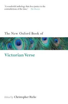 New Oxford Book of Victorian Verse Ricks Christopher