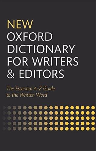 New Oxford Dictionary for Writers and Editors Paperbackshop Uk Import